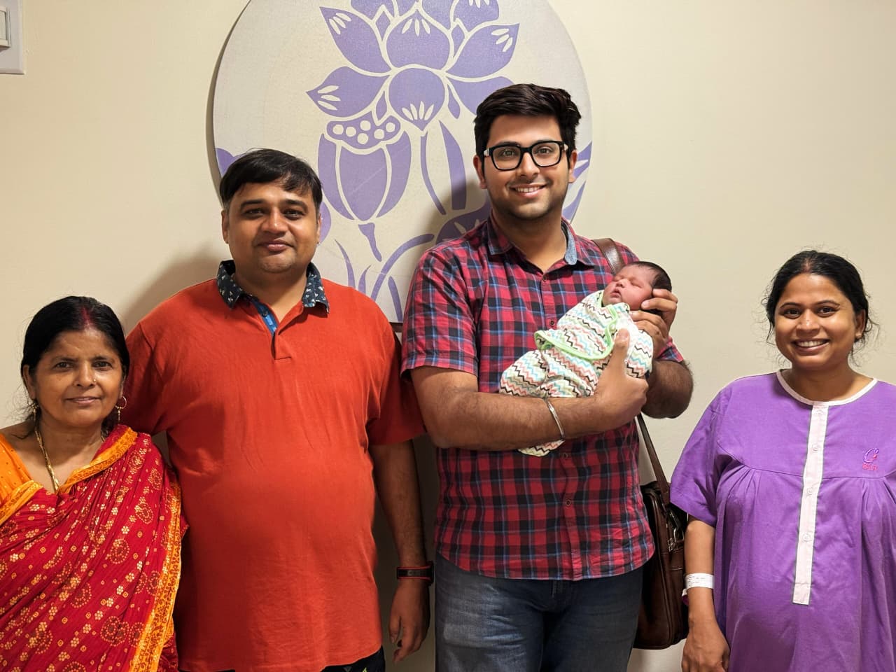 Dr. Navin Happy Moment with Baby family