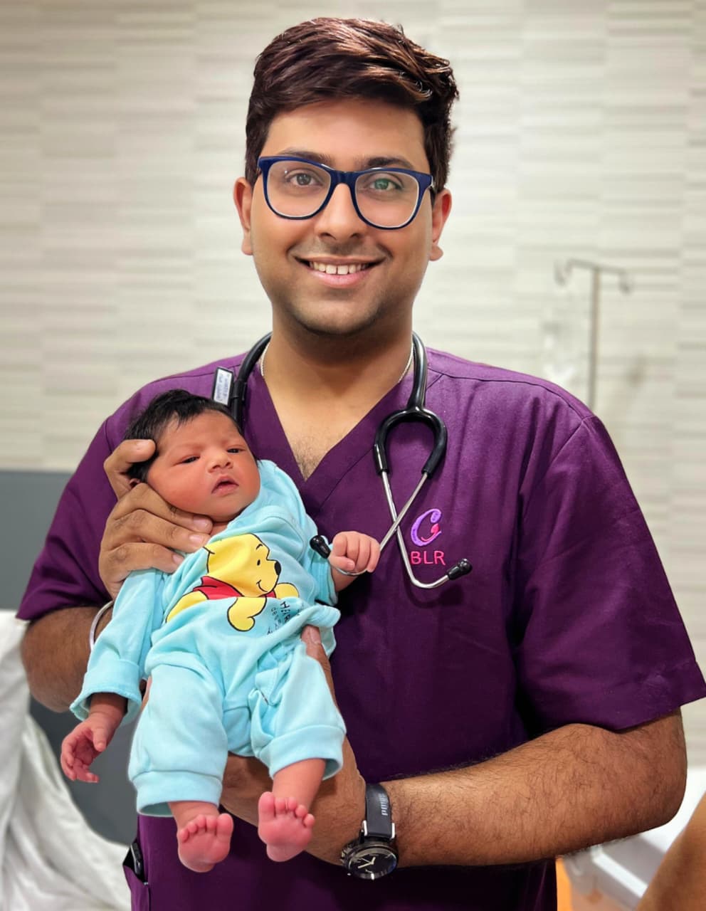 Dr. Navin with Baby
